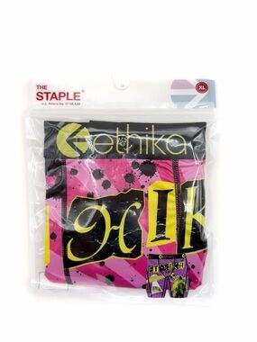 Ethika Alien Abduction UFO The Staple Boxer Briefs Mens Size XL Underwear Pink